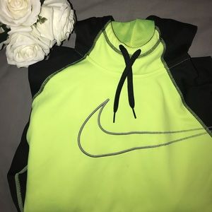 Nike therma fit neon and black hoodie
